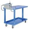 Vestil Easy Access Stock Truck w/Table, 24 x 48, Steel, 2 Shelves, 1200 lb EASY-A-2448-WT